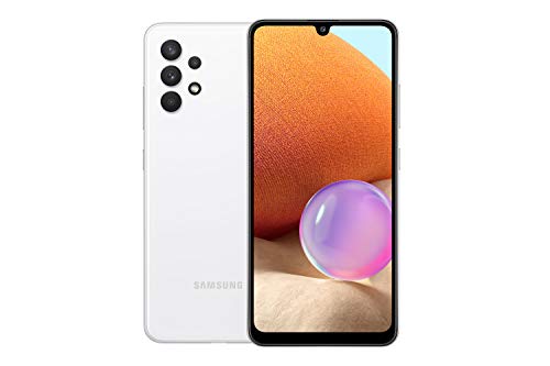 Samsung Galaxy A32 4G Dual A325F-DS 128GB 6GB RAM Factory Unlocked (GSM Only | No CDMA - not Compatible with Verizon/Sprint) International Version - Awesome White Samsung Galaxy A32 4G Dual A325F-DS 128GB 6GB RAM Factory Unlocked (GSM Only | No CDMA - not Compatible with Verizon/Sprint) International Version - Awesome White