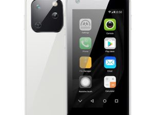 Mini Smartphone Unlocked Android Phone 1GB RAM 8GB ROM Quad Core Dual SIM WiFi 3G WCDMA Small Mobile Phones Google Play Whatsapp for Student Children (A-White)