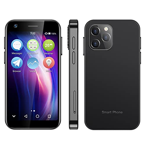 SOYES XS12 Super Mini 4G LTE Smartphone 3.0-inch Display 3GB RAM 32GB/64GB ROM 8 Core Android 10.0 Dual SIM 2000mAh 13MP with Google Play Store Face ID Backup Small Mobile Phone (Black SOYES XS12 Super Mini 4G LTE Smartphone 3.0-inch Display 3GB RAM 32GB/64GB ROM 8 Core Android 10.0 Dual SIM 2000mAh 13MP with Google Play Store Face ID Backup Small Mobile Phone (Black