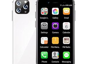 Hipipooo Super Small Mini Smartphone 3G Dual SIM Tiny Mobile Phone 2GB RAM 32GB ROM 5.0MP Quad Core Dual Standby Unlocked Small Phones Kids Phone Pocket 3.0 Inch Android Child Mini Cellphone (White)