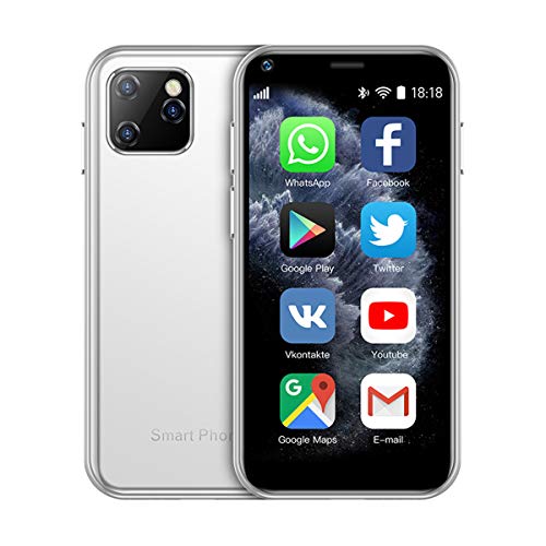SOYES XS11 3G Mini Smartphone 2.5Inch WiFi GPS China Mobile 1GB RAM 8GB ROM Quad Core Android Cell Phones 3D Glass Slim Body HD Camera Dual Sim Google Play Cute Smartphone (White) SOYES XS11 3G Mini Smartphone 2.5Inch WiFi GPS China Mobile 1GB RAM 8GB ROM Quad Core Android Cell Phones 3D Glass Slim Body HD Camera Dual Sim Google Play Cute Smartphone (White)