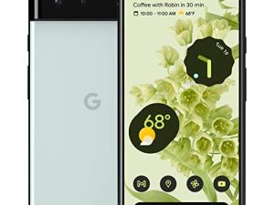 Google Pixel 6-5G Android Phone - Unlocked Smartphone with Wide and Ultra Wide Lens - 128 GB - Sorta Seafoam (Renewed)