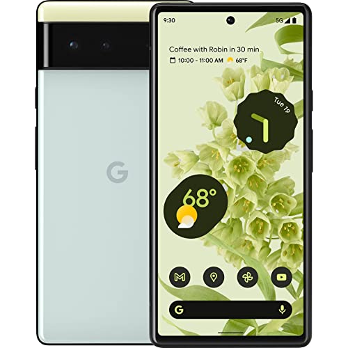 Google Pixel 6-5G Android Phone - Unlocked Smartphone with Wide and Ultra Wide Lens - 128 GB - Sorta Seafoam (Renewed) Google Pixel 6-5G Android Phone - Unlocked Smartphone with Wide and Ultra Wide Lens - 128 GB - Sorta Seafoam (Renewed)