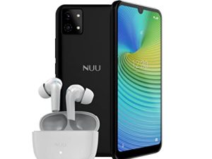 NUU A9L Charcoal Black | Unlocked 4G LTE Smartphone | 6.3" Display | 32GB + 3GB RAM | 3000 mAh Battery | Android 11 Edition | Compatible with T-Mobile AT&T Buds A