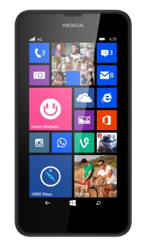 Nokia Lumia 635 8GB Unlocked GSM 4G LTE Windows 8.1 Quad-Core Phone - Black Nokia Lumia 635 8GB Unlocked GSM 4G LTE Windows 8.1 Quad-Core Phone - Black