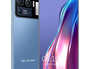 ASHATA M12 Ultra Unlocked Android Cellphone Face Recognition Smartphone with 4.45in HD Curved Screen