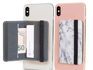 Cell Phone Card Holder Stick on Wallet Phone Pocket for iPhone
