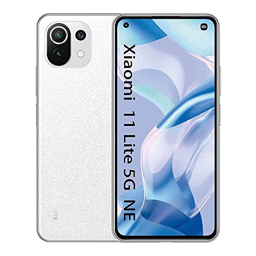 Xiaomi Mi 11 Lite NE 5G + 4G LTE Volte Global Unlocked GSM 64MP Triple Camera Worldwide GSM w/Fast Car Charger (Snowflake White Xiaomi Mi 11 Lite NE 5G + 4G LTE Volte Global Unlocked GSM 64MP Triple Camera Worldwide GSM w/Fast Car Charger (Snowflake White