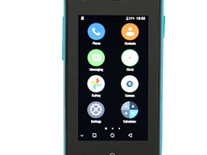 Soyes D18 Mini Mobile Phone 2.5 Inch WiFi 3G Mini Smartphone for Home Students (Blue Rose)