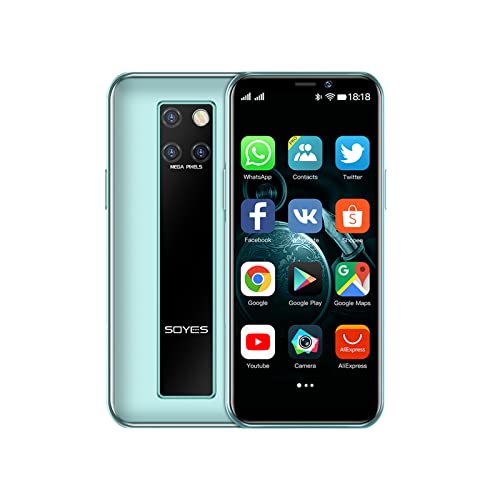 SOYES Mini 4G Card Smartphone Unlocked RAM 3GB ROM 32GB Android 9.0 Ultra-Thin 3.49 Inch K13 Dual Sim 4G Student Mobile Phone Face Recognition Google (S10H Green 3GB+64GB) SOYES Mini 4G Card Smartphone Unlocked RAM 3GB ROM 32GB Android 9.0 Ultra-Thin 3.49 Inch K13 Dual Sim 4G Student Mobile Phone Face Recognition Google (S10H Green 3GB+64GB)