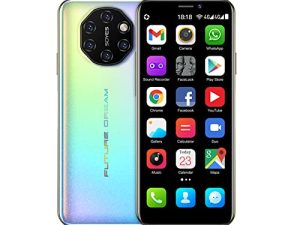 Soyes S10I Unlocked Mini 4G Android Smart Phone 3.5" Dual Sim Ultra Thin Card Student Palm Cellphone Google Play Whatsapp Face Fingerprint 2050mAh Global Version (Star Dream
