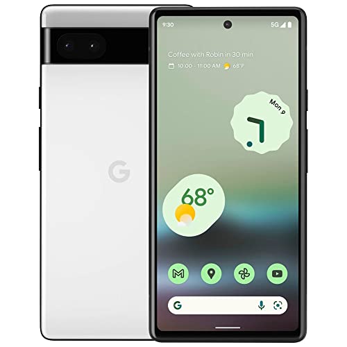 Google Pixel 6a - 5G Android Phone - Unlocked Smartphone with 12 Megapixel Camera and 24-Hour Battery - Chalk (Renewed) Google Pixel 6a - 5G Android Phone - Unlocked Smartphone with 12 Megapixel Camera and 24-Hour Battery - Chalk (Renewed)