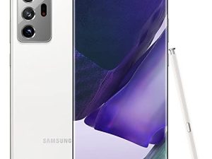 Samsung Electronics Galaxy Note 20 Ultra 5G Factory Unlocked Android Cell Phone | US Version | 128GB of Storage | Mystic White (Renewed)