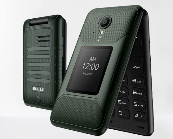 BLU Tank Flip T0100U | 2.8" Display| 2022| GSM Unlocked | 4G LTE Flip Phone (Green) BLU Tank Flip T0100U | 2.8" Display| 2022| GSM Unlocked | 4G LTE Flip Phone (Green)