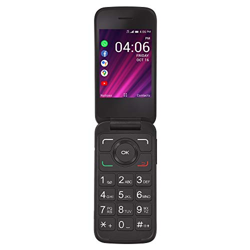 TracFone My Flip 2 4G LTE Prepaid Flip Phone (Locked) - Black - 4GB - Sim Card Included - CDMA TracFone My Flip 2 4G LTE Prepaid Flip Phone (Locked) - Black - 4GB - Sim Card Included - CDMA