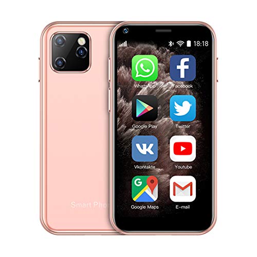 SOYES XS11 3G Mini Smartphone 2.5Inch WiFi GPS China Mobile 1GB RAM 8GB ROM Quad Core Android Cell Phones 3D Glass Slim Body HD Camera Dual Sim Google Play Cute Smartphone (Pink) SOYES XS11 3G Mini Smartphone 2.5Inch WiFi GPS China Mobile 1GB RAM 8GB ROM Quad Core Android Cell Phones 3D Glass Slim Body HD Camera Dual Sim Google Play Cute Smartphone (Pink)