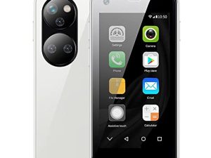 Super Small Mini Smartphone 3G Network 2.5 Inch Mini Phone The World's Smallest Cell Phone Unlocked Kids Phone Pocket Cellphone (White)