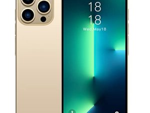 ABLUSER i13 Pro max Smart Phones 5G Unlocked Android Smartphone U.S Version 6.3" Full HD+LCD Screen Face ID 1+8GB Storage Fast Charging (Gold)
