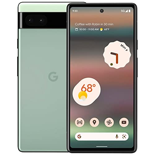Google Pixel 6a - 5G Android Phone - Unlocked Smartphone with 12 Megapixel Camera and 24-Hour Battery - Sage (Renewed) Google Pixel 6a - 5G Android Phone - Unlocked Smartphone with 12 Megapixel Camera and 24-Hour Battery - Sage (Renewed)