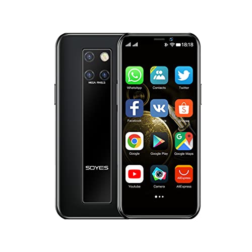 SOYES S10H Mini 4G Card Smartphone Unlocked RAM 3GB ROM 32GB Android 9.0 Ultra-Thin 3.49 Inch K13 Dual Sim 4G Student Mobile Phone Face Recognition Google (S10H Black 3GB+64GB) SOYES S10H Mini 4G Card Smartphone Unlocked RAM 3GB ROM 32GB Android 9.0 Ultra-Thin 3.49 Inch K13 Dual Sim 4G Student Mobile Phone Face Recognition Google (S10H Black 3GB+64GB)