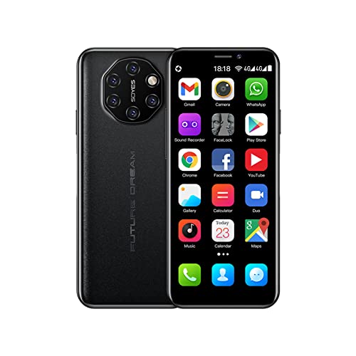 Soyes S10I Unlocked Mini 4G Android Smart Phone 3.5" Dual Sim Ultra Thin Card Student Palm Cellphone Google Play Whatsapp Face Fingerprint 2050mAh Global Version (Star Black Soyes S10I Unlocked Mini 4G Android Smart Phone 3.5" Dual Sim Ultra Thin Card Student Palm Cellphone Google Play Whatsapp Face Fingerprint 2050mAh Global Version (Star Black
