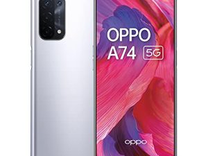 Oppo A74 5G Dual CPH2197 128GB 6GB RAM Factory Unlocked (GSM Only | No CDMA - not Compatible with Verizon/Sprint) International Version - Space Sliver