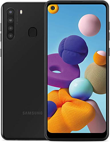 Samsung Galaxy A21 A215U 6.5” Infinity Display 32GB Android Smartphone (Black Samsung Galaxy A21 A215U 6.5” Infinity Display 32GB Android Smartphone (Black