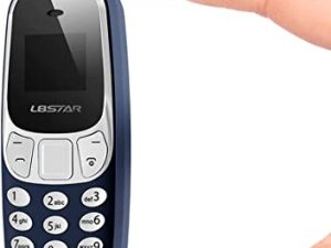 LBSTAR Worlds Smallest Mini Mobile Phone Bluetooth Dialer Support Dual SIM Card Blue