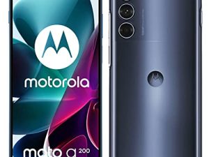 Motorola Moto G200 Dual-SIM 128GB ROM + 8GB RAM (GSM Only | No CDMA) Factory Unlocked 5G Smartphone (Stellar Blue) - International Version