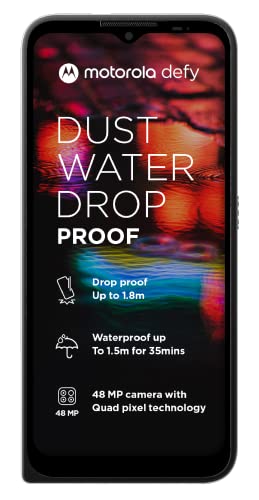 Motorola Defy (2021) Dual-SIM 64GB ROM + 4GB RAM (GSM Only | No CDMA) Factory Unlocked 4G/LTE Smartphone (Black) - International Version Motorola Defy (2021) Dual-SIM 64GB ROM + 4GB RAM (GSM Only | No CDMA) Factory Unlocked 4G/LTE Smartphone (Black) - International Version