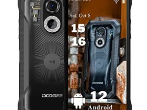 DOOGEE S61 PRO Rugged Smartphone (2022) - 20MP Night Vision Unlocked Android Phones - 6GB+128GB - Android 12 - IP68 Waterproof Rugged Phone Outdoor- 5180mAh Battery - 6.0" IPS HD- Dual SIM 4G - NFC