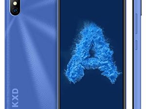 KXD Unlocked Cell Phone 6A Android Phone Dual SIM - 3G Cheap Phones Full-Screen - 1+8GB/ 64GB Extension - Face Unlock - 8MP+5MP Camera - Blue