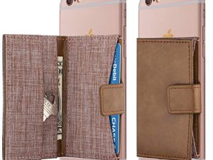 Cell Phone Card Holder Stick on Wallet Phone Pocket for iPhone