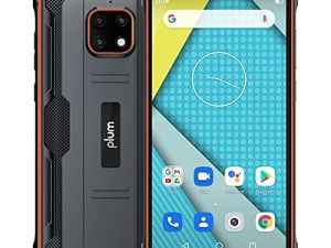 Plum Gator 7 4G Volte Unlocked Rugged Smart Phone Military Grade IP69 Water Shock Proof 5580 mAh Battery - Orange