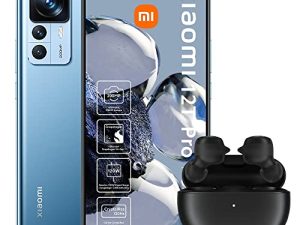 Xiaomi 12T PRO 5G + 4G LTE (256GB+8GB) Unlocked Worldwide (Only T-Mobile/Metro/Mint USA Market) 200MP Pro Camera 6.67" 120Mhz + (w/Fast 51w Car Charger) (Blue Global Version)