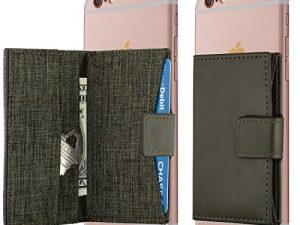 Cell Phone Card Holder Stick on Wallet Phone Pocket for iPhone